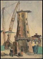 Artist unknown :Demolition of Partington's Mill, 29.4.50 / C.P.