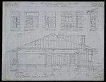 Atkins & Mitchell, architects :Brick residence, Seatoun Wellington, for W T Mack, Esq. June 1929. Elevation of fittings and section