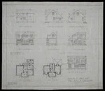 Atkins & Mitchell, architects :House at Days Bay for Miss M Hawthorn. [Elevations, sections and plan views]. August 1926