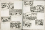 [Outhwaite, Anne Jane Louisa (Isa)], 1842-1925 :[Nine sketches illustrative of "A New Zealand Excursion by Two Ladies", engraved by H Harral. The Graphic (London), 29 March 1879, pages 316-317]