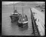 Oil bunkering barge Shell and tug Toia, Wellington