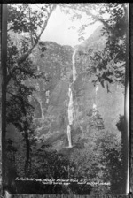 Sutherland falls, Milford track - Photograph taken by H C Peart