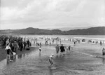 Group on Lyall Bay beach