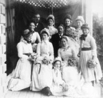 Wedding party of Dr Walter Fell and Margaret Richmond