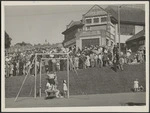 Crowd gathered in Myers Park, Auckland, New Zealand