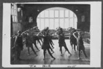 Iona College students exercising, Havelock North, Hawke's Bay