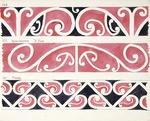 Godber, Albert Percy, 1876-1949 :[Drawings of Maori rafter patterns] 149; 150. Ngaruawahia. Te Puea; 151. Mokai. [1942?]