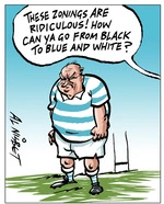 Nisbet, Alastair, 1958- :'These zonings are ridiculous! how can ya go from black to blue and white?'. 8 September 2012