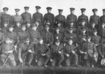 Group portrait of World War I soldiers, Bulford, Salisbury Plain, Wiltshire, England