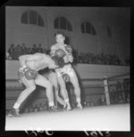 Boxing match between Samoan Tuna Scanlan and Tongan Sakopo Keti, Wellington Town Hall, Wellington City