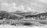 [Star Lithographic Works] :The Hutt River and bridge in 1855 [Auckland, Star Lithographic Works, 1890]