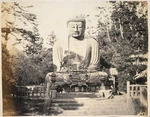 Bronze statue of Buddha at Daibouts, Japan, by Felice A Beato (1825-1908?)