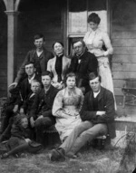 Mary and William Rolleston and their children, at Kapunatiki
