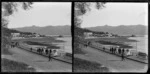 People strolling in Akaroa