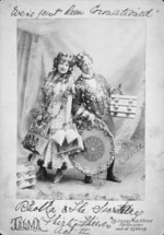 Talma, fl 1893-1900 (Photographer) : May Beattie and Edward Lauri in costume for a production of Thirty Thieves, Melbourne, Australia