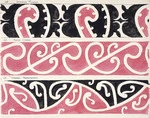 Godber, Albert Percy, 1876-1949 :[Drawings of Maori rafter patterns]. 62. Domonion Museum; 63. Putiki Church; 64. "Turongo" Ngaruawahia. [1939-1947].