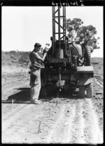 Preparing the ground for the 4th General Hospital, New Caledonia, during World War II