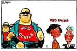 Evans, Malcolm Paul, 1945- :'Red Devils' Red Faces. 28 October 2012