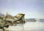[Mitford, John Guise] 1822-1854 :Tarawhera Lake; Tauaroa Pah; Whareroa Pah in distance [Late 1844 or early 1845]