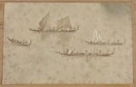 Heaphy, Charles 1820-1881 :[Maori canoes] [ca 1855]