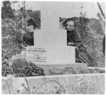 Headstone at the grave of Reverend Richard Taylor at Wanganui, with Mrs Taylor and Mrs Harper alongside