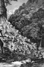 Illustrated New Zealand herald :Wallace's Point, Otira Gorge. [1876]