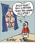 Nisbet, Alastair, 1958- :'Quick Mum! this is better than the lunar eclipse!' 22 November 2012