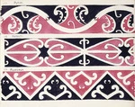 Godber, Albert Percy, 1876-1949 :[Designs for rafter patterns]. 117. Putiki; 118. Rotoiti; 119. Ruatoria. [1940-1942].