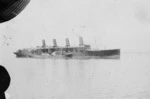The ship Aquitania camouflaged for war