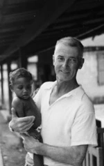 Patrick Joseph Twomey holding an unidentified child