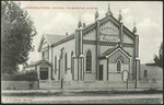 [Postcard]. Congregational Church, Palmerston North. New Zealand Post-card (carte postale) F T Series no. 882 [1906].