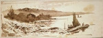 [Hodgkins, William Mathew] 1833-1898 :[Fishing boat. Carey's Bay? 188-]