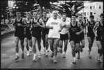 Sir Paul Reeves and Wellington College Old Boys on fund raising run