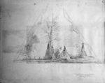 [Campion, Edwin James] 1836?-1913 :Encampment at the Kawatua, Rangitikei River. 1871.