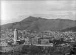 Overlooking the Dominion Museum, Mount Cook, Wellington, under construction