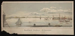 Watkins, Kennett, 1847-1933 :Auckland Harbour, midsummer. Litho. at the N.Z. Graphic and Star Printing Works, from a painting by K Watkins. 1894.