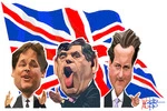 British party leaders. 14 April 2010