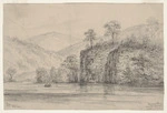 Swainson, William, 1789-1855 :Derwent River near New Norfolk; looking down. Feb., 1854. Tasmania.