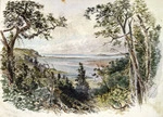 Hodgkins, William Mathew, 1833-1898 :From the top of the hill near Portobello, 9 Nov 1880.