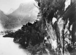 Scene on a tour in Fiordland undertaken by Thomas Mackenzie and party