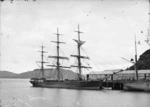 The sailing ship Electra berthed at Port Chalmers.
