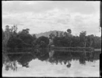 Long jetty extending into the lake, Catlins District