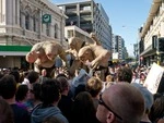 Events and sculptural installations to mark the premiere of 'The Hobbit' film, Wellington.