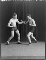 Two boxers, Mr Purdy and Mr Grime