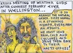 Doyle, Martin, 1956- :Krisis meeting of weather gods after sunniest February ever in Wellington... 4 March 2013
