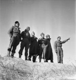 World War 2 soldiers from Maori Battalion near Azizia, Libya
