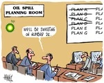 Oil spill planning room. BP. "We'll be sweating on Number 26" 31 May 2010