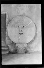'Mouth of Truth' ancient marble mask, Piazza Bocca della Verità, Rome