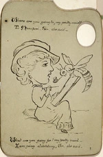 Holmes, Katherine McLean, 1849-1925 :[Girl sketching. 1880s?]