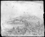 [Gilbert, George Channing] 1838-1913 :[Brookwood, the home of the Rev. H. H. Brown, Omata, New Plymouth] [ca 1860]